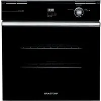 Forno De Embutir A Gás Brastemp 78 Litros Preto Com Grill E Timer Touch - Boa84ae 220V