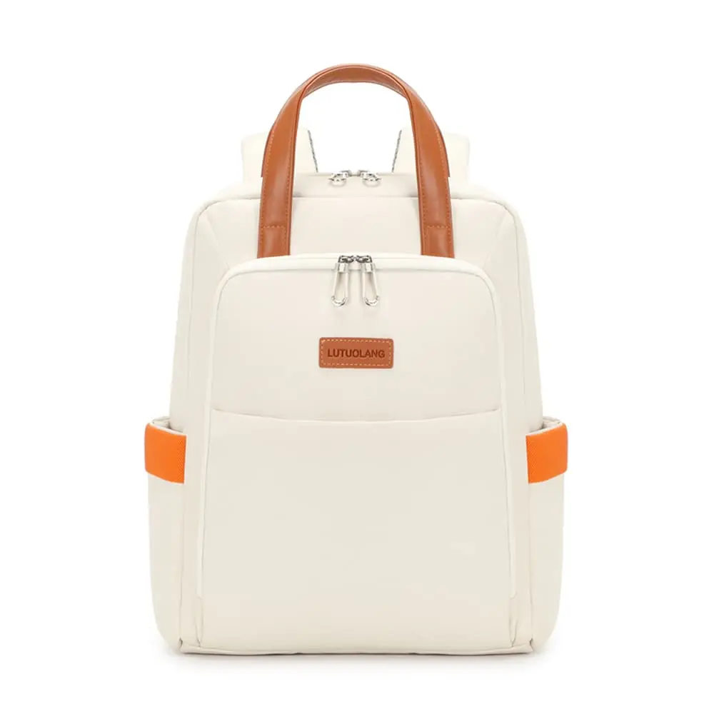 Mochila feminina simples, bolsa para laptop de 14 polegadas - 1
