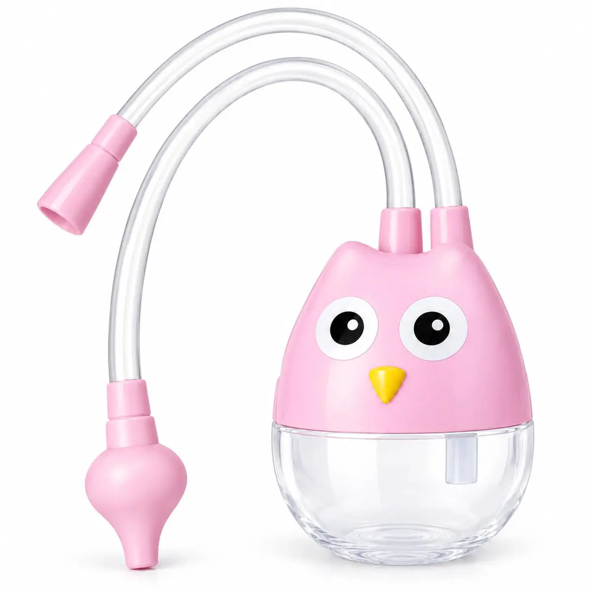 Aspirador Nasal Infantil Corujinha Sucção Manual Suga Meleca e Remoção de Secreção BPA Free