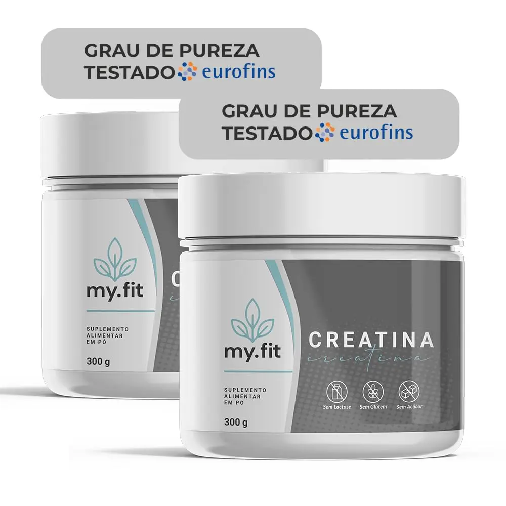 Kit 2x Creatina 100% Pura - Monohidratada, Laudo de Pureza Disponível - Total 600g - 1