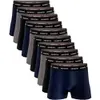 Kit 10 Cuecas Boxer Masculinas ALGODÃO, M, G e GG Sortidas - 1