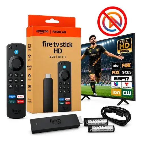Amazon Fire Tv Stick Hd Wi-fi-6 Com Alexa Por Voz Preto - 1