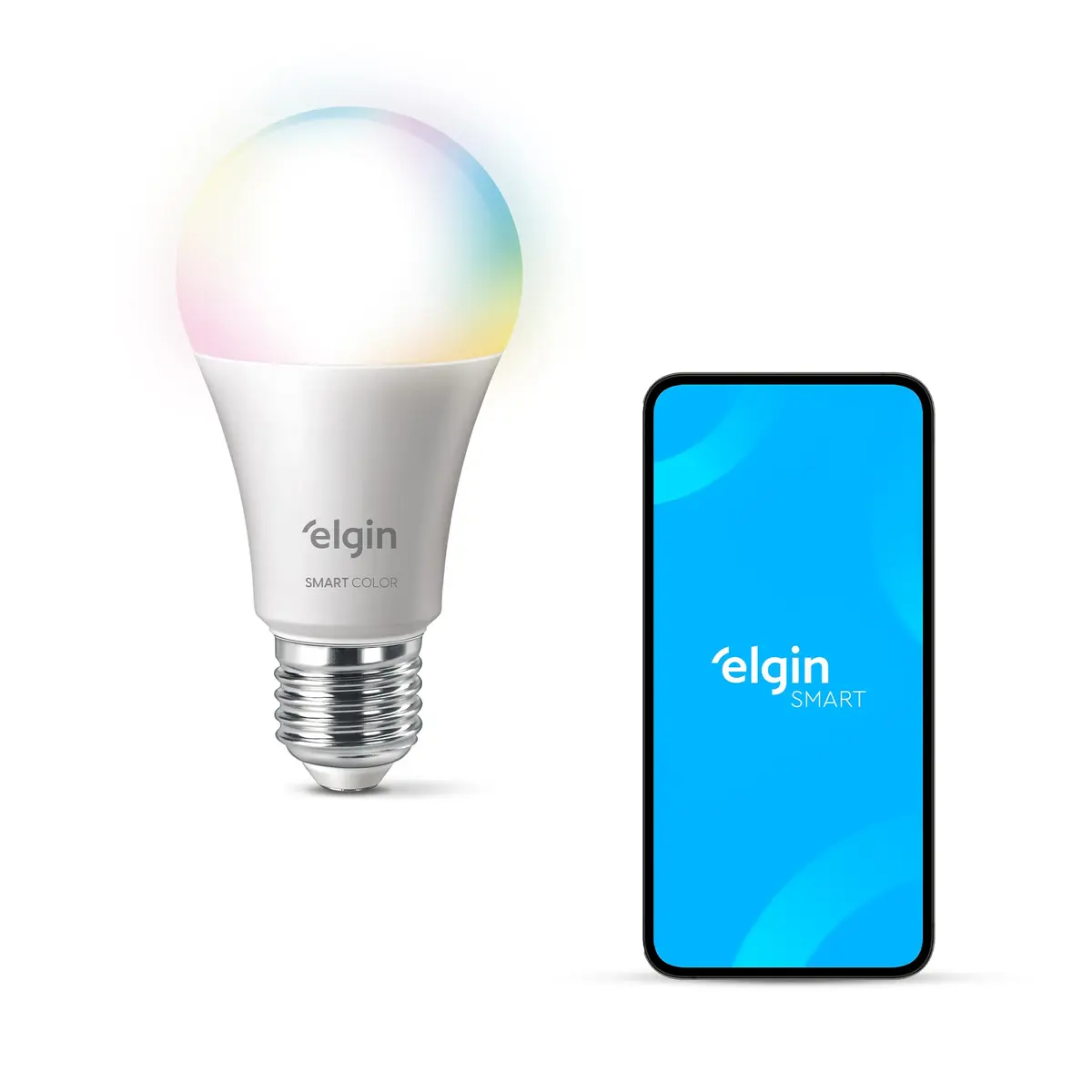 Lâmpada Inteligente Mais Potente 15W Smart Color RGB Wifi Elgin compatível com Alexa e Google Home - 1