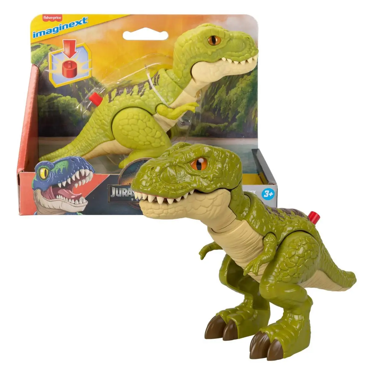 Imaginext Jurassic World Dinossauro de Brinquedo Rebirth T-Rex 3 Anos - 1