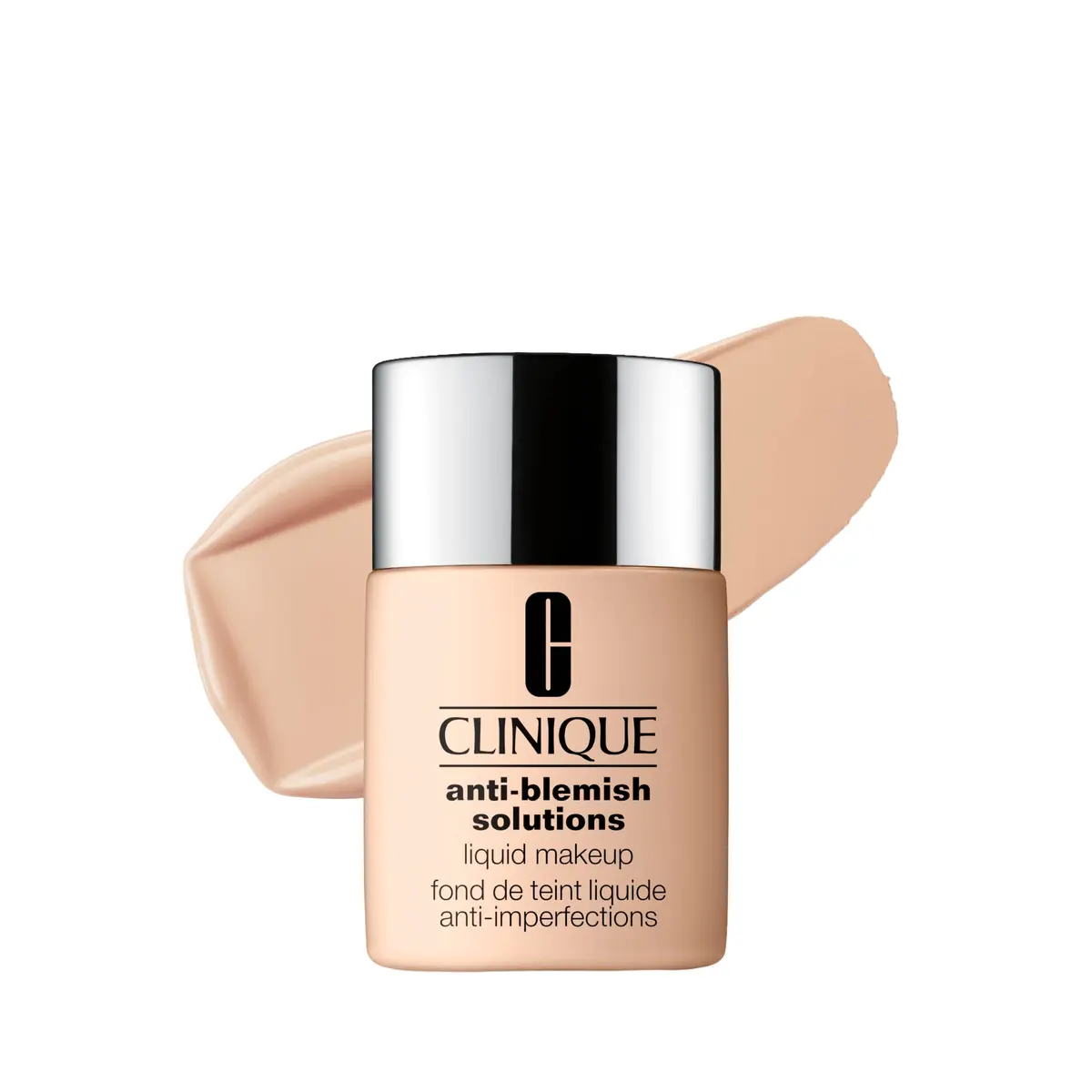 Base Líquida para Acne Clinique, Linen CN 08, 30ml | Cobertura média com acabamento matte natural, desobstrui os poros, com 0,5% de ácido salicílico, CN 08 Linen, 30ml
