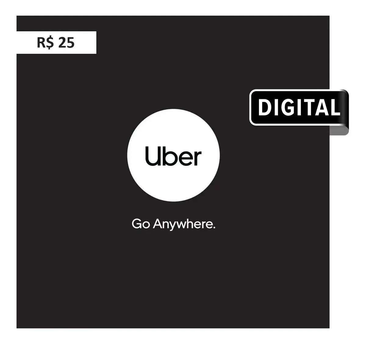 Uber Gift Card R$25 (Digital)