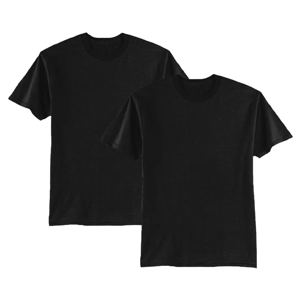 Kit 2 Camiseta Masculina Lisa Algodão Básica - 1