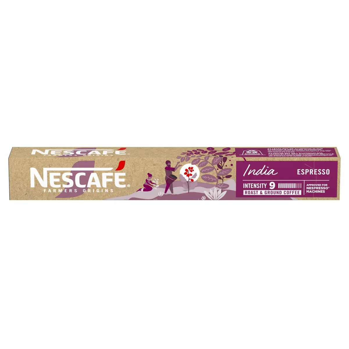 Café em Cápsula Compatível com Nespresso Nescafé Farmers Origins Índia 10 Cápsulas