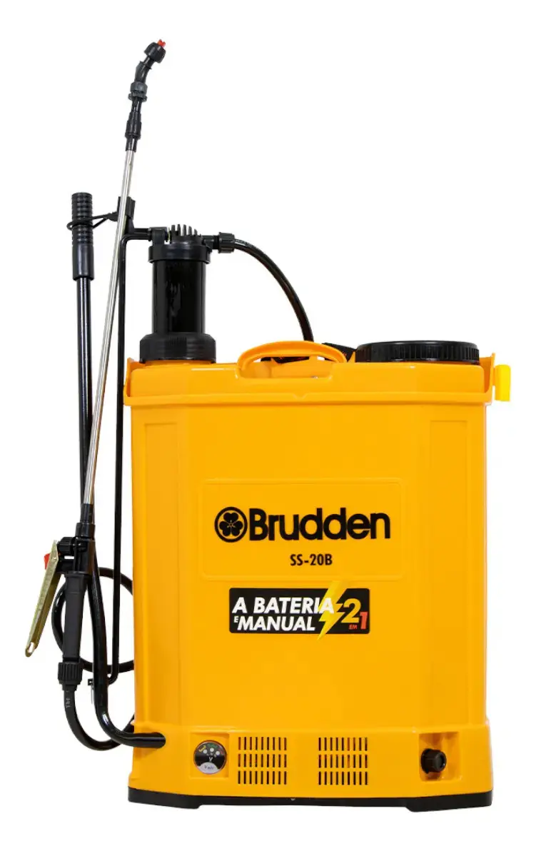 Pulverizador Elétrico Costal Brudden SS20B 20L Cor Amarelo Com Bateria Recarregável 12V thumbnail 2