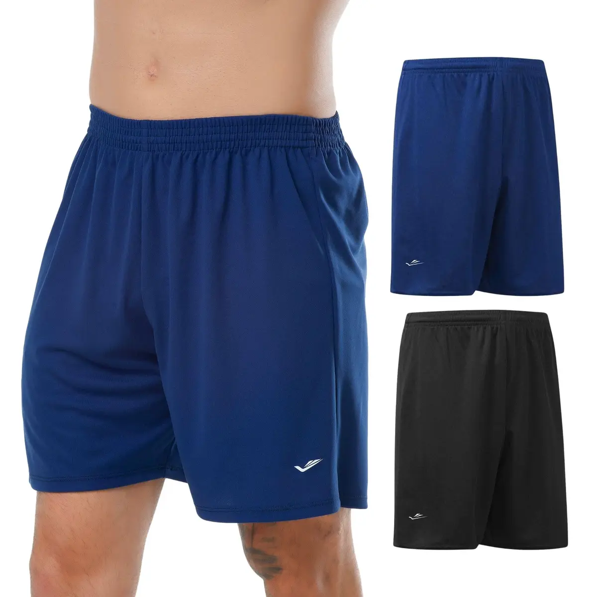 Kit 2 Short Masculino Academia Plus Size ELITE Dry Fit Bermuda Futebol Esportivo Adulto