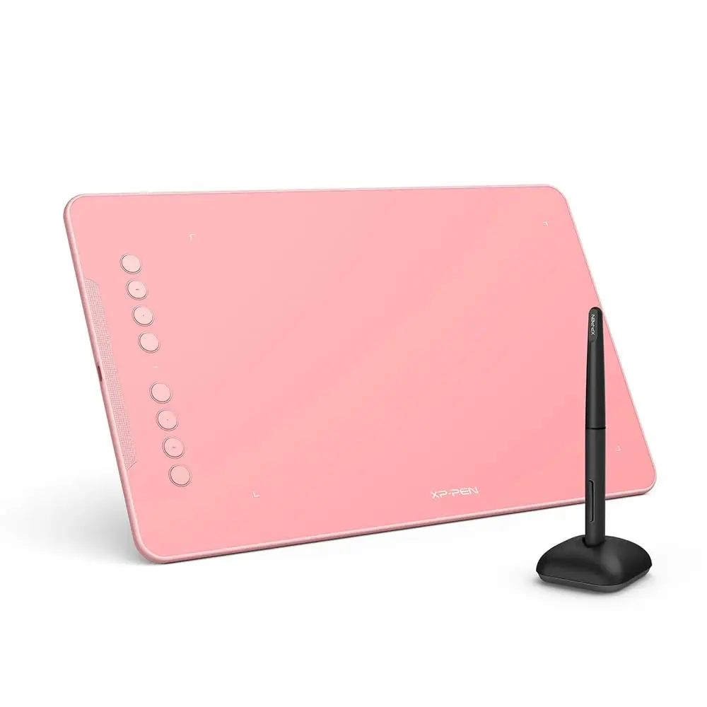 Mesa Digitalizadora XP-Pen Deco 01 V3, 10 polegadas, 16384 Níveis de Pressão, 8 Teclas de Atalho, Rosa, DECO01V3_PK - 1
