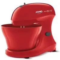 Batedeira Arno Chef 400W 2 batedores multifuncionais 5 Litros Vermelha SM02