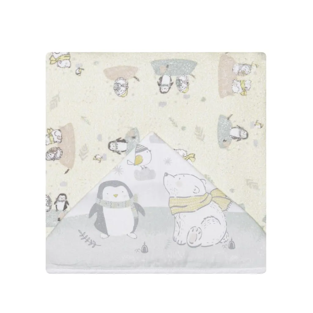 Papi Textil Toalhão Felpudo Papi com Capuz Estampado Forrado - 01 unidade, Urso Polar