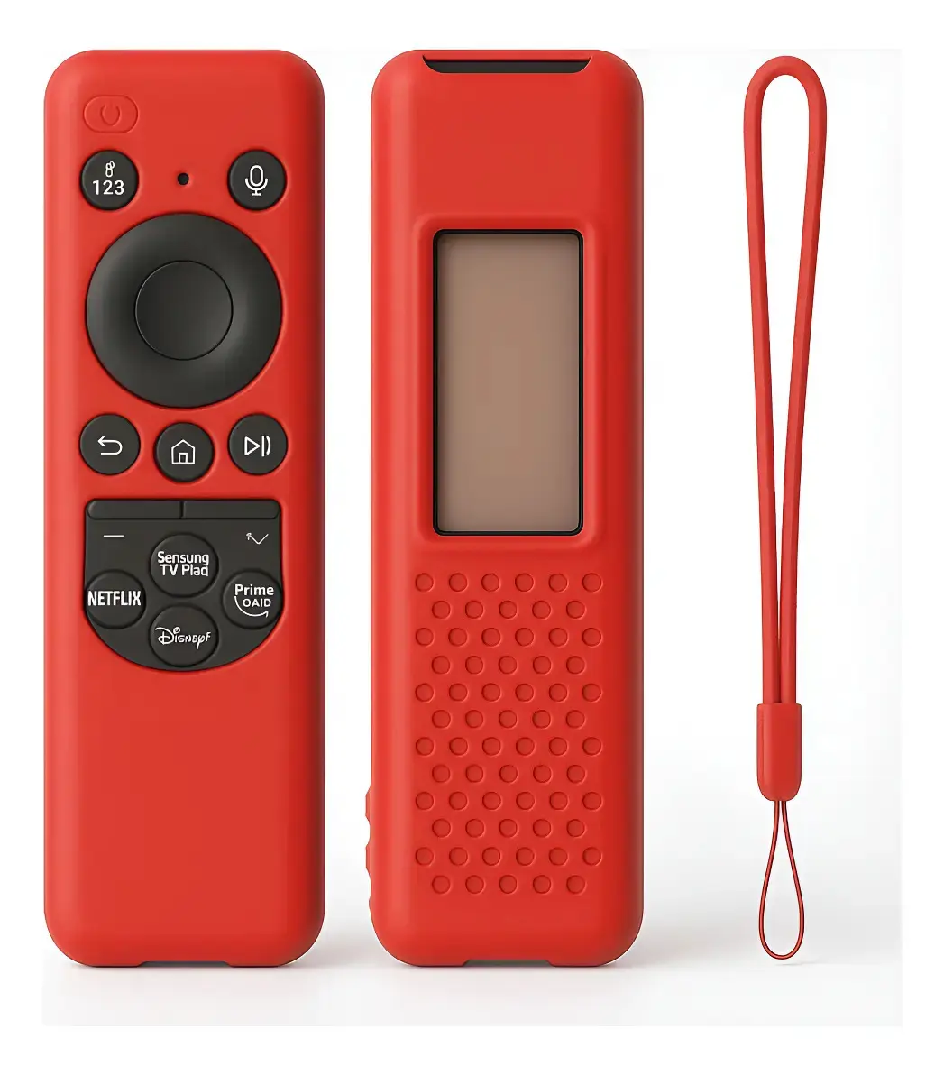 Capa Controle Remoto Silicone Smart Tv Samsung Cores Vermelho