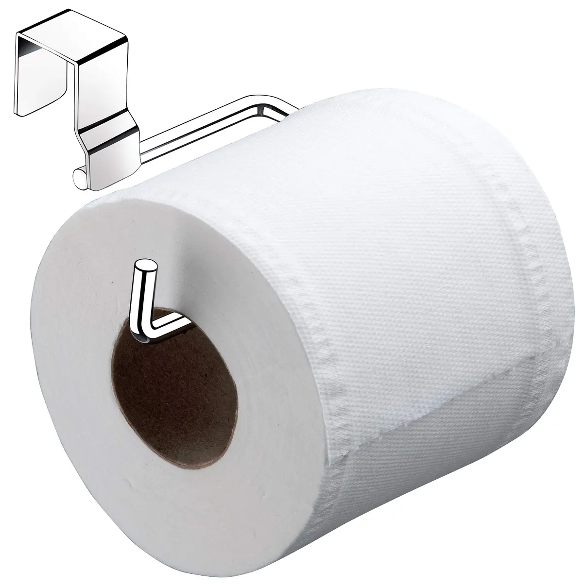 Suporte P/Papel Higienico Simples, Future, Cromado - 1