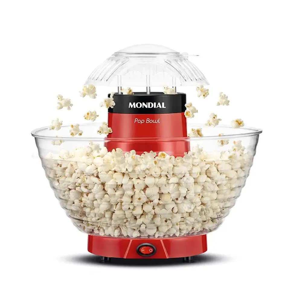 Pipoqueira elétrica 1.200W vermelha Pop Bowl PP-05 - Mondial (110V)