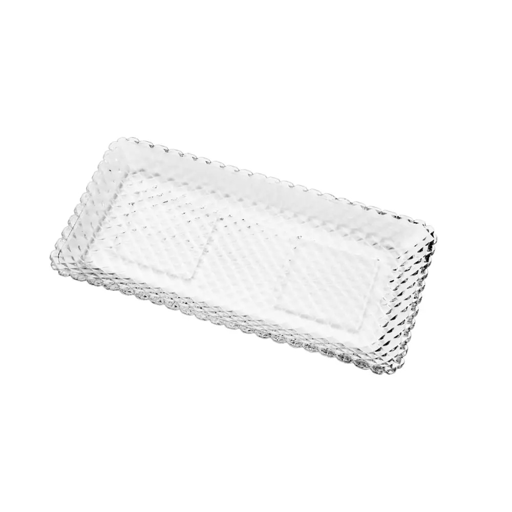 LYOR - Travessa de Cristal Diamante 25cm x 13cm x 2cm