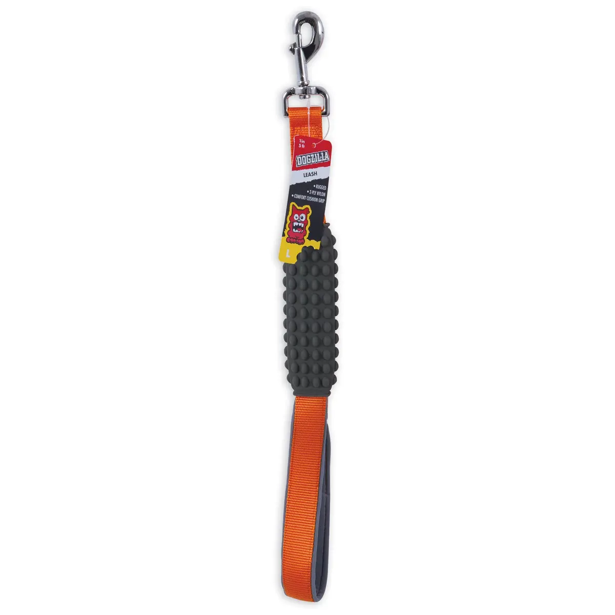 Guia Longa para Cães Dogzilla, Laranja - 1