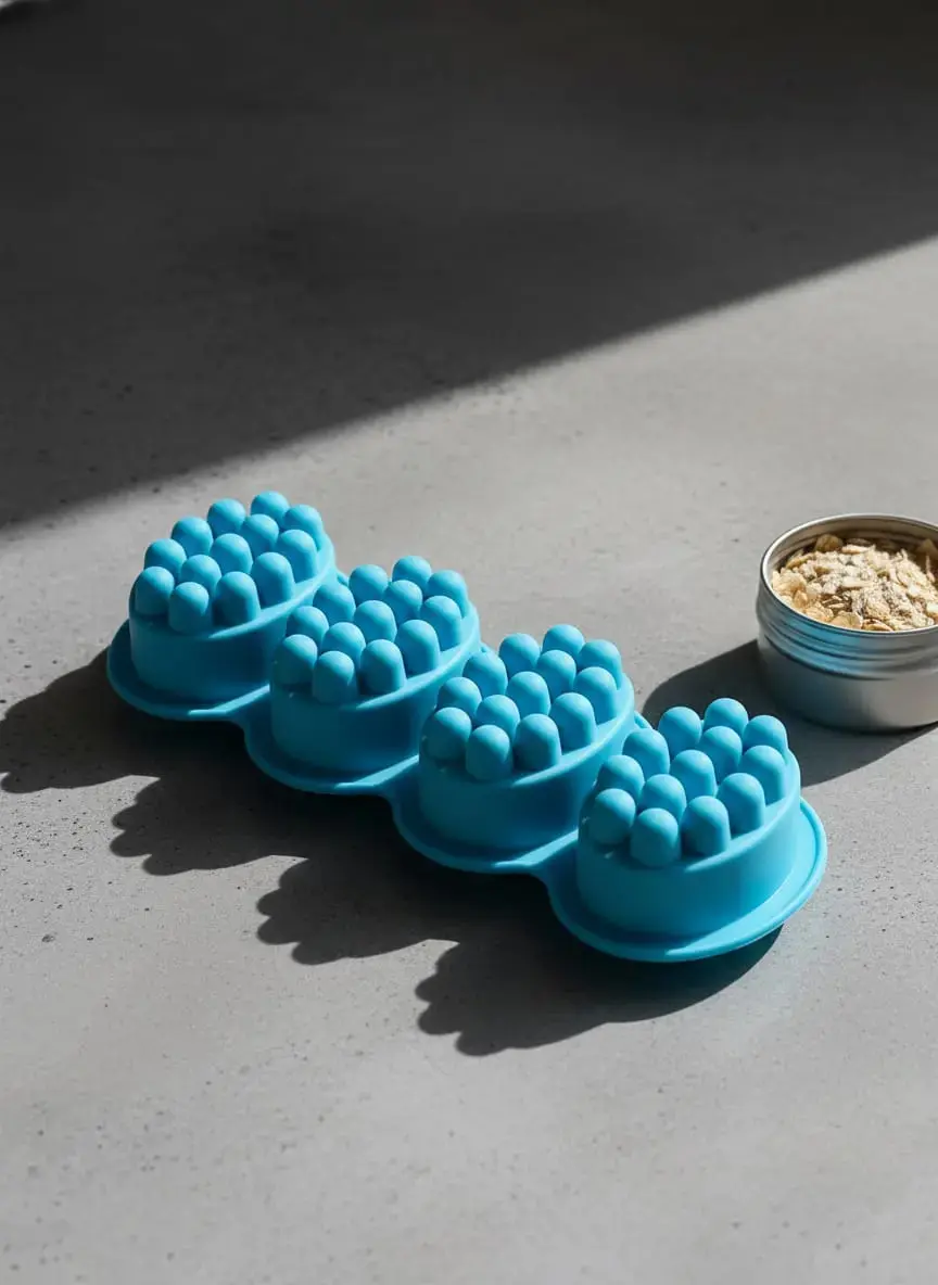 Forma De Silicone Para Sabonete Artesanal Massageador Grande 4 Cavidades thumbnail 9