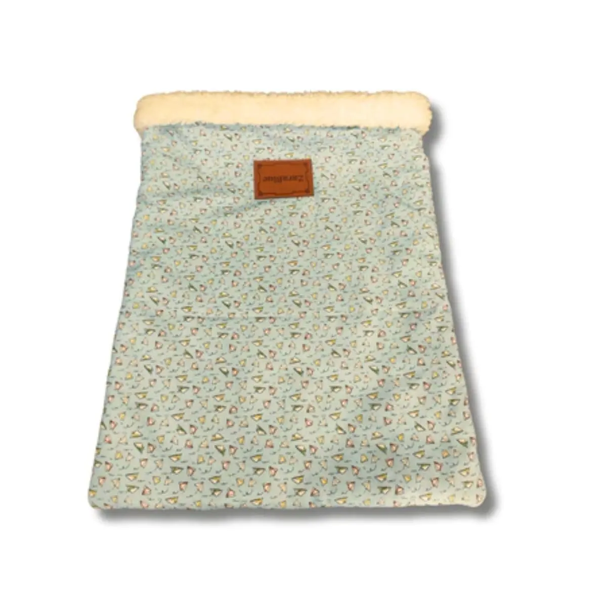Cama Toca ZaraBlue para Gatos, Pipa/Branco, 50x40cm | Saco de Dormir Pet, Aconchegante e Lavável, Design 2 em 1, Para Gatos Filhotes e Adultos, Conforto Térmico
