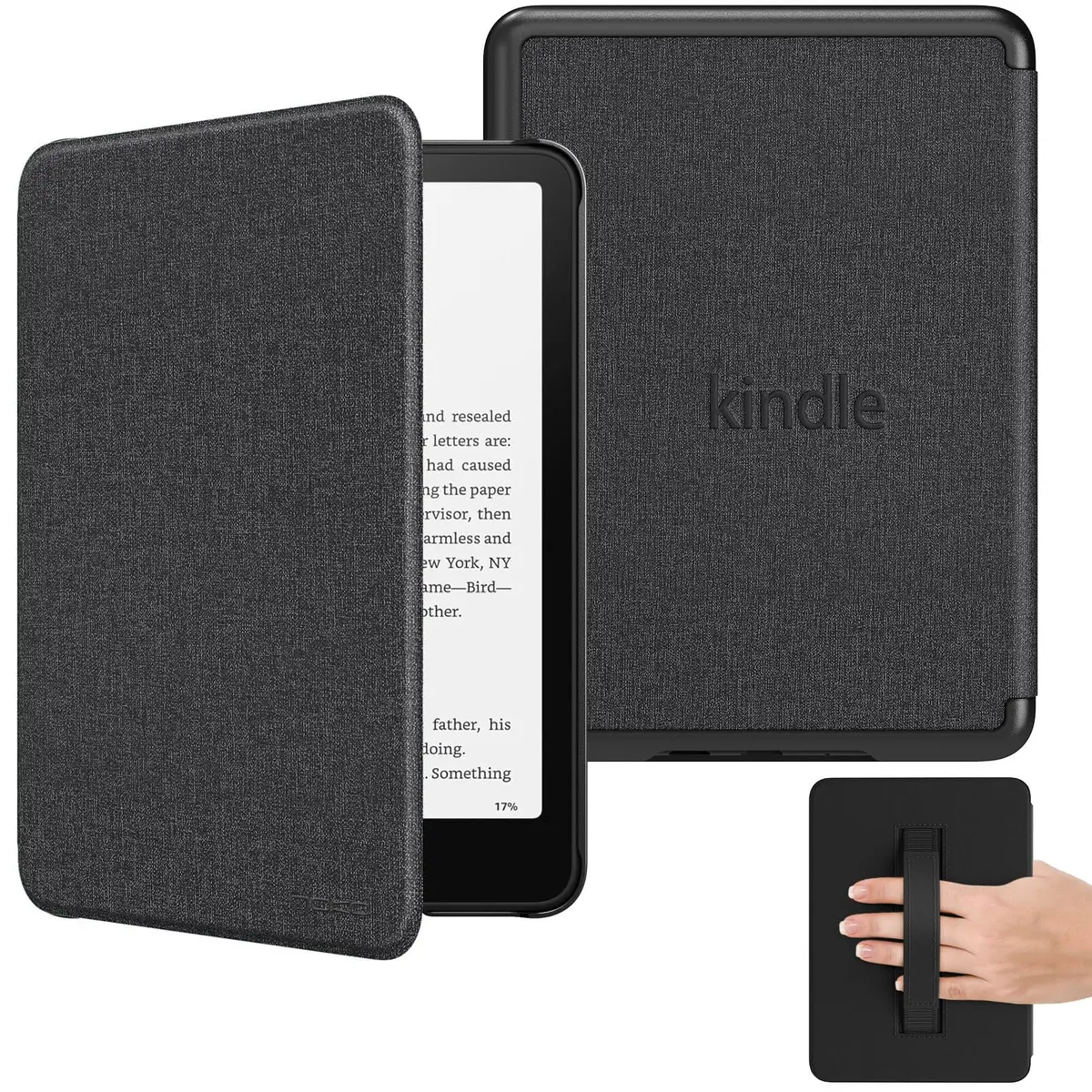 Capa Para Kindle Paperwhite 12ª Geração 7 Polegadas (SA569P e SA568B) – Função Liga/Desliga - Fechamento Magnético - Sistema de Hibernação (Cinza)