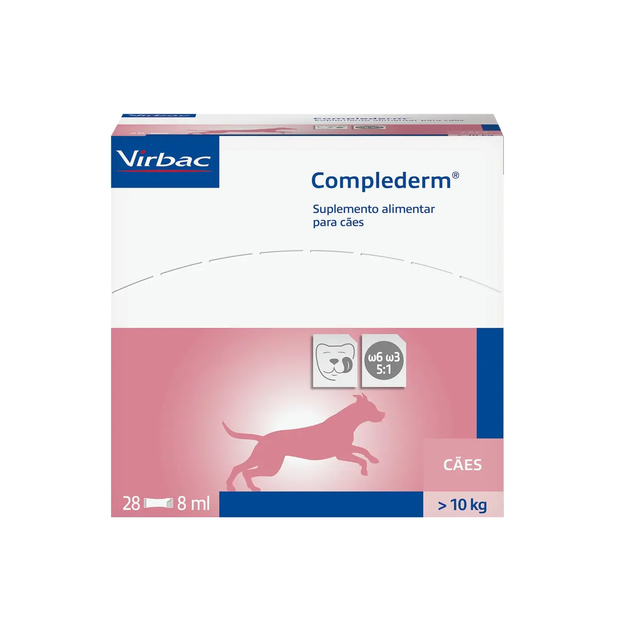 Virbac Complederm Suplemento Nutricional para Cães e Gatos 8 mL | Suplemento alimentar - 1