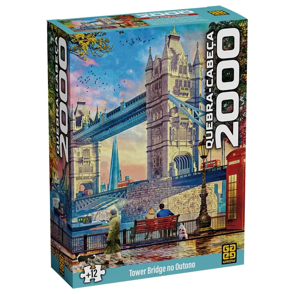 Quebra Cabeça Grow 2000 Peças Tower Bridge no Outono - 1