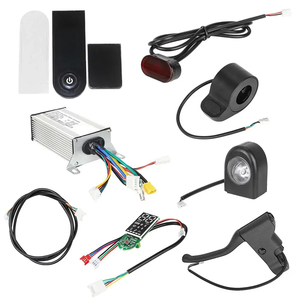 Conjunto de Controlador YFS DC36V 350W com Painel de Controle, Acelerador e Display LED para Scooter Elétrico M365 1S Pro
