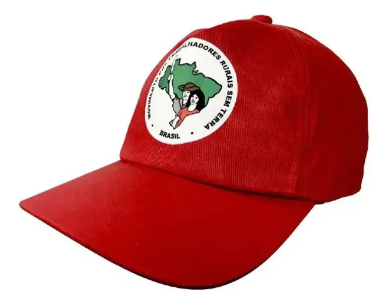 Boné MST Aba Curva Vermelho Ajustável Tamanho Único Conforto Elegante