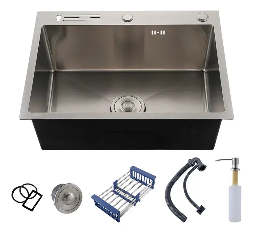 Cuba De Inox Gourmet 60x45cm Com Acessórios E Suporte Para Facas