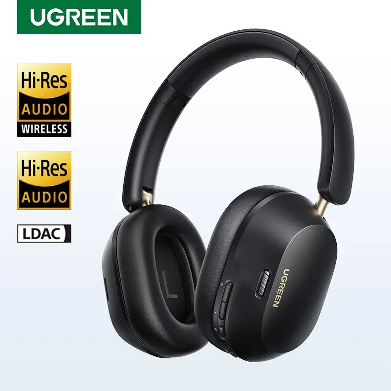 UGREEN Max5c Fones de ouvido sem fio Bluetooth ANC 43dB Cancelamento de ruído ativo Hi-Res LDAC 75H Fones de ouvido de áudio espacial - 1