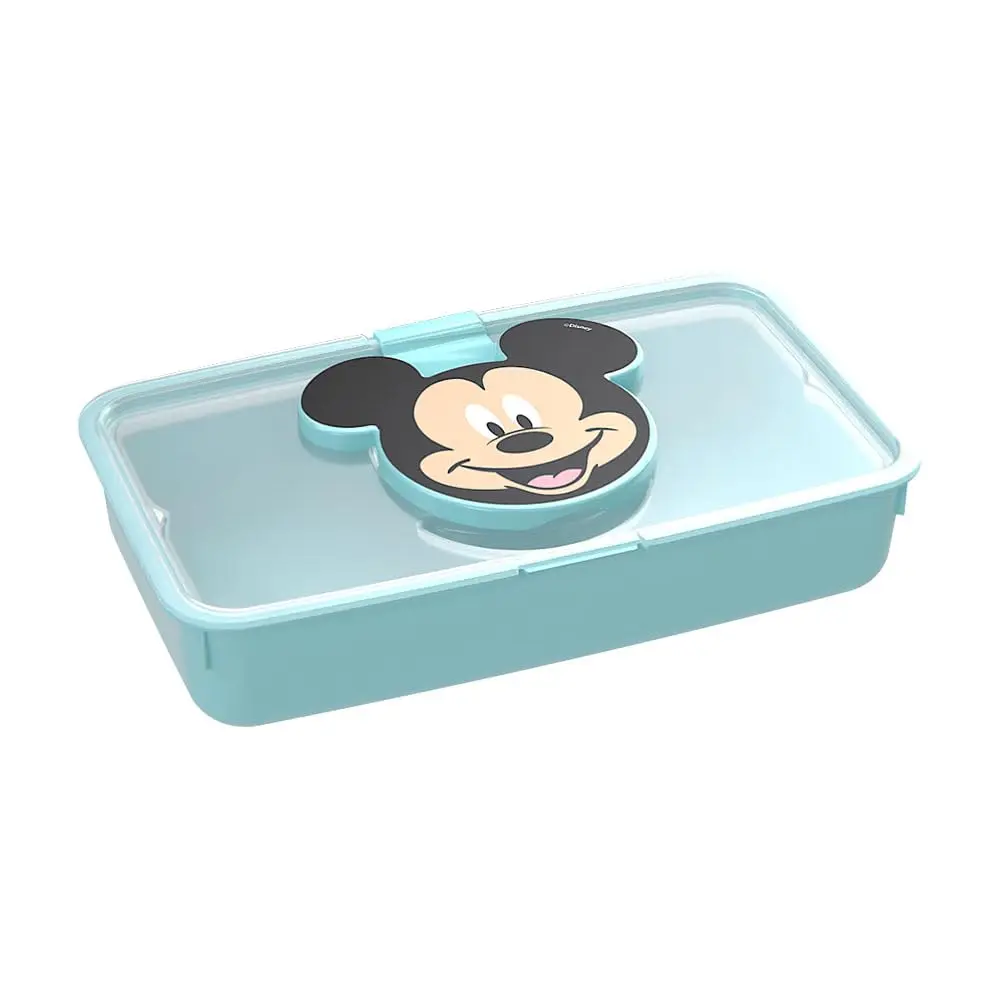 Porta lenço Umedecido com Vedação Decoração Mickey Plasútil