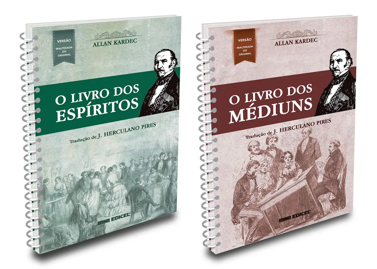 Kit o Livro dos Espíritos + o Livro dos Médiuns - Espiral