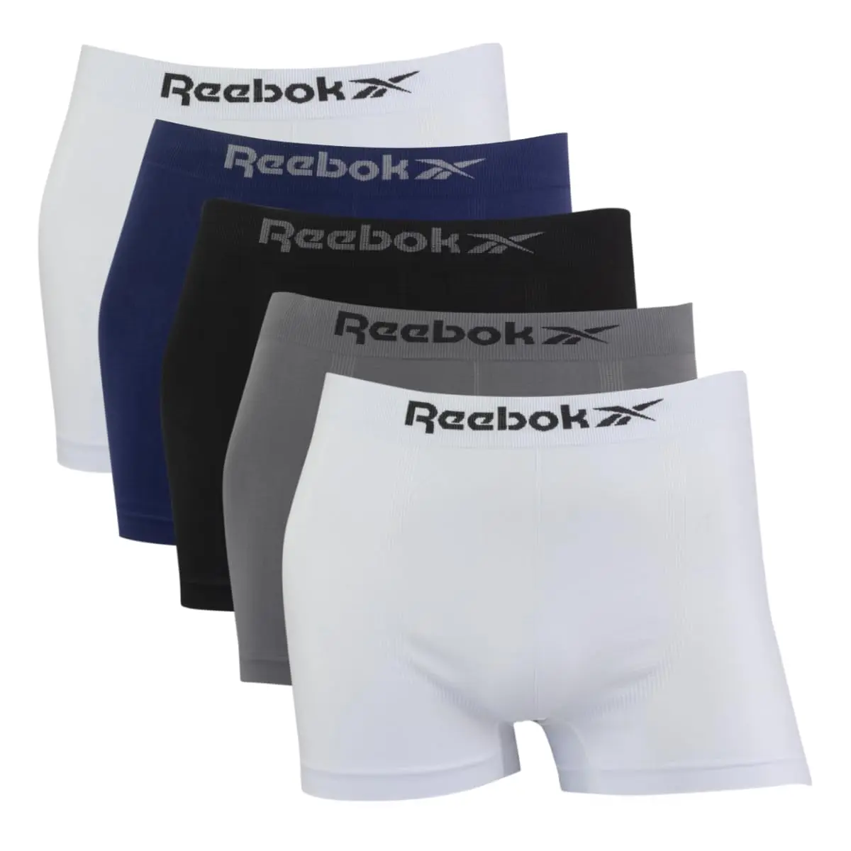 Kit 5 Cuecas Reebok Boxer Classic Microfibra Sortido Sortido | Modelagem Anatômica, Tecido Respirável, Cós com Logo, Uso Diário, Ajuste Confortável