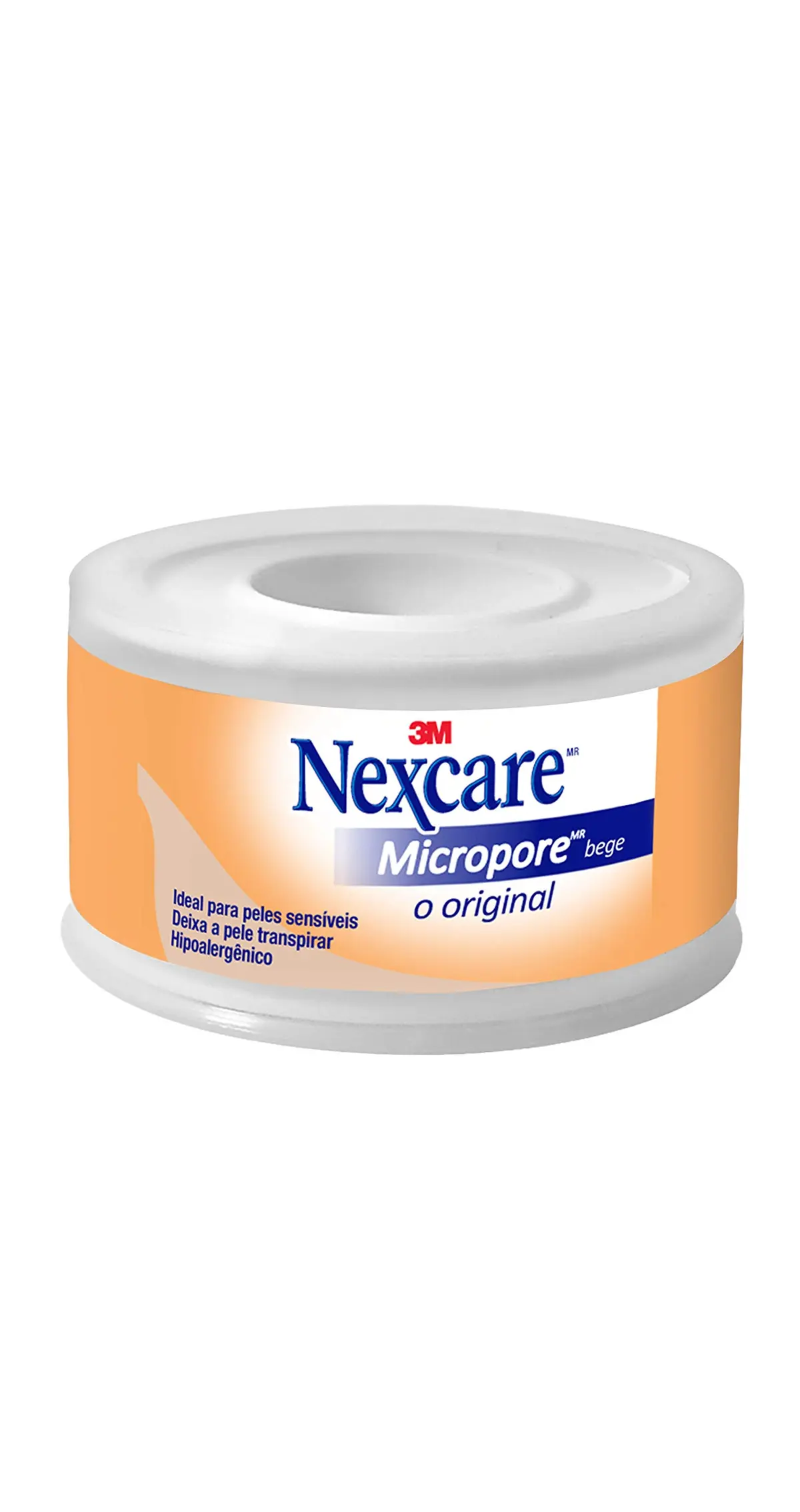 NEXCARE 3M Fita Micropore Bege 25 mm x 4,5 m 1 Un. | Ideal para Peles Sensíveis, Deixa a Pele Transpirar, Hipoalergênica, Máxima Suavidade, Para Aplicações Discretas - 1