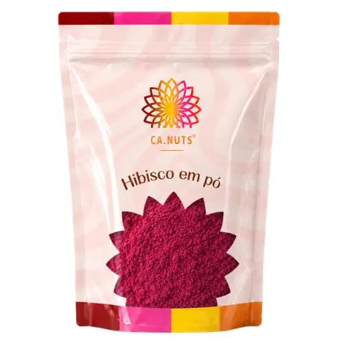 Hibisco solúvel em pó puro Ca.Nuts | Chá hibisco (500g) - 1
