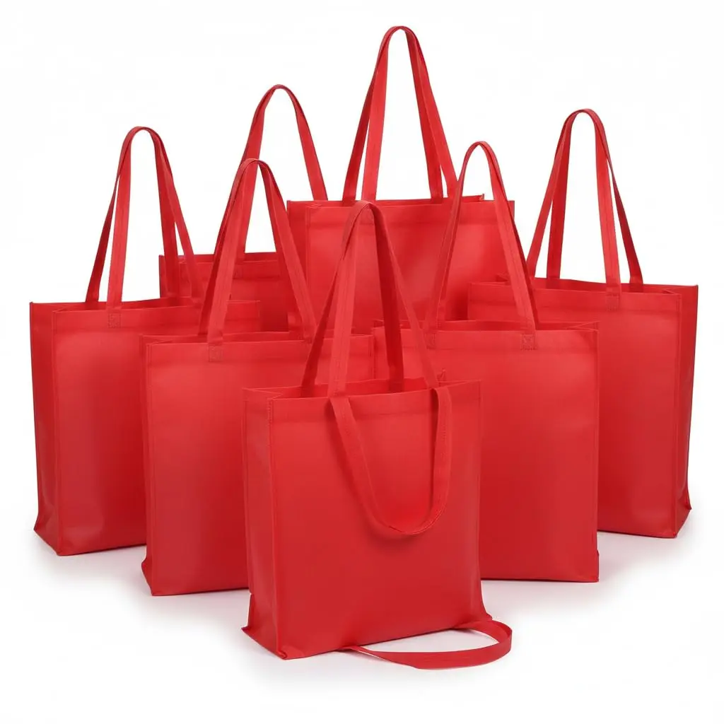 Sacola TNT UTIMAIS+ 41x37cm 100g/m² com Alça Reforçada para Compras e Eventos
