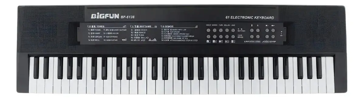 Teclado Eletrônico Musical Infantil 61 Teclas Com Microfone Bigfun - 1