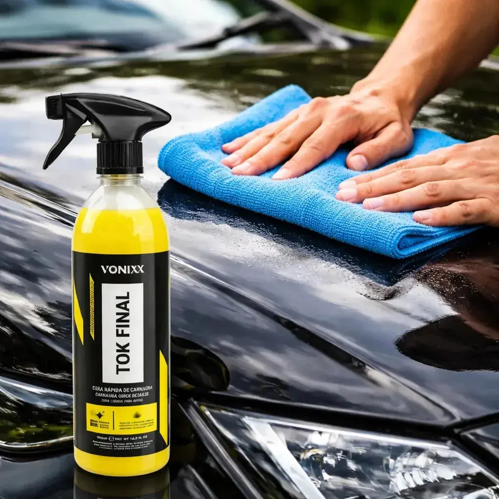 Cera Líquida Carnaúba Vonixx Tok Final Proteção Pintura 500ml + Toalha Microfibra thumbnail 6