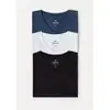 Kit Camisetas Hering Básicas Slim Gola V Masculina 3 Peças - Colorido - 1