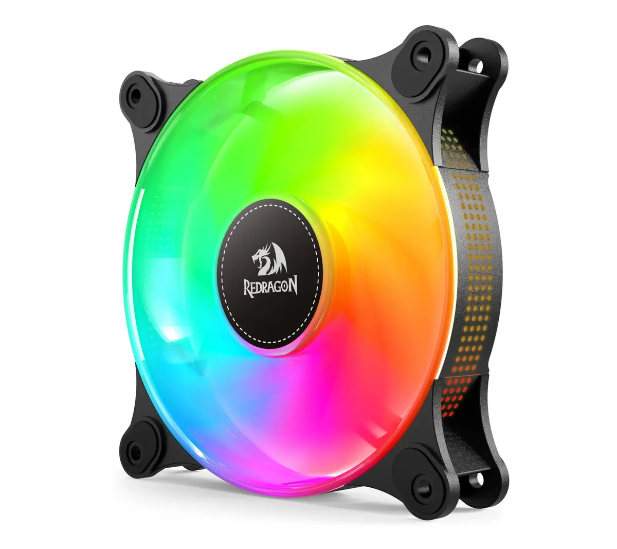 Kit com 3 Fans Gamer Redragon ARGB 120mm Preto GC-F013