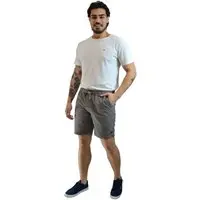 Bermuda Calvin Klein Jeans Masculina Viscose Cadarço Marrom Mescla - 1
