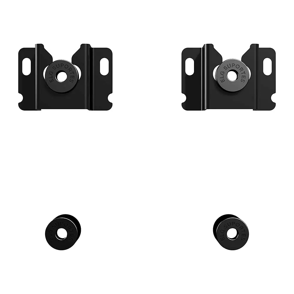 ELG, GENIUS, Suporte Fixo Universal de Parede Para TVs de 14” a 100”, Capacidade até 100 kg, Padrão VESA de 75x75 a 800x400mm, Preto - 1