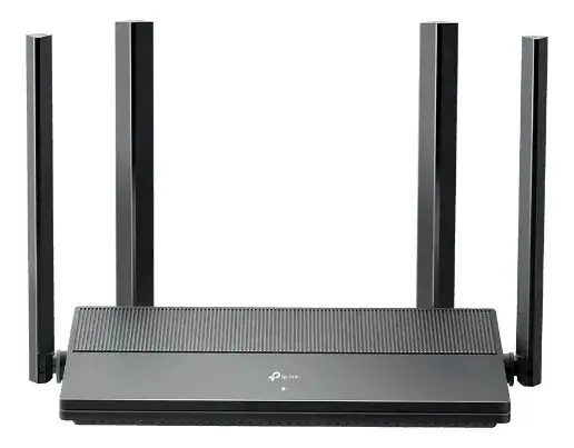 TP-Link EX1500 Roteador Wi-Fi 6 AX1500 Dual Band, 4 portas gigabit, cobertura até 140 m2, 60 dispositivos, configuração em 3 etapas, EasyMesh, baixa latência