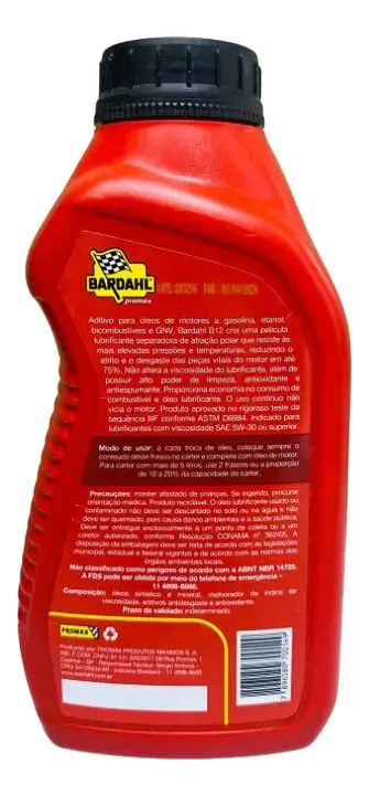 Aditivo Para Òleo de Motor Bardahl B12 500 ML thumbnail 4