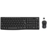 Combo Teclado e Mouse sem fio Logitech MK270 com Teclas de Mídia de Fácil Acesso, Conexão USB, Pilhas Inclusas e Layout ABNT2 -920-004433 - 1