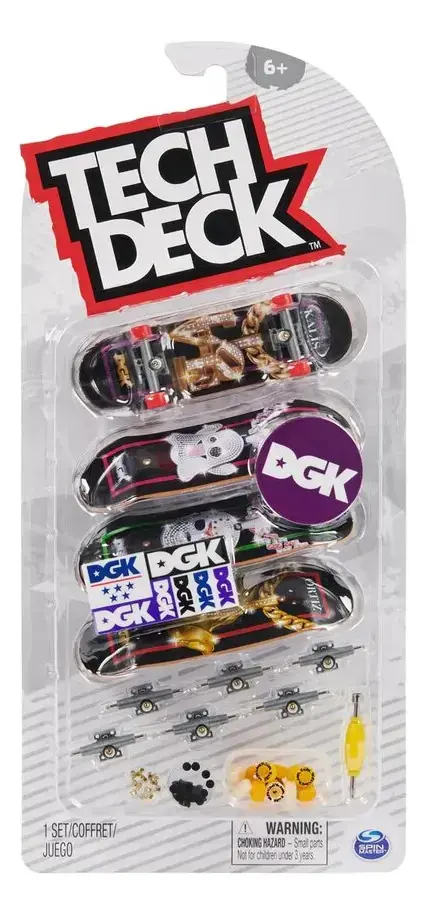 Skate De Dedo Tech Deck Com 4 Skates E Acessórios Sortidos - Sunny 2891 - 1