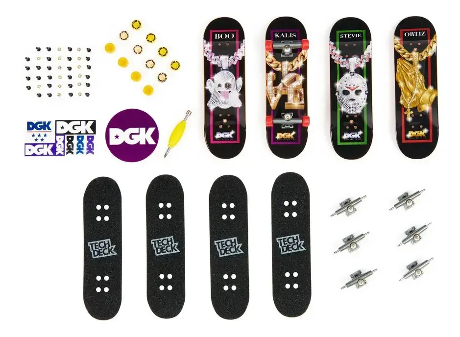 Skate De Dedo Tech Deck Com 4 Skates E Acessórios Sortidos - Sunny 2891 thumbnail 4