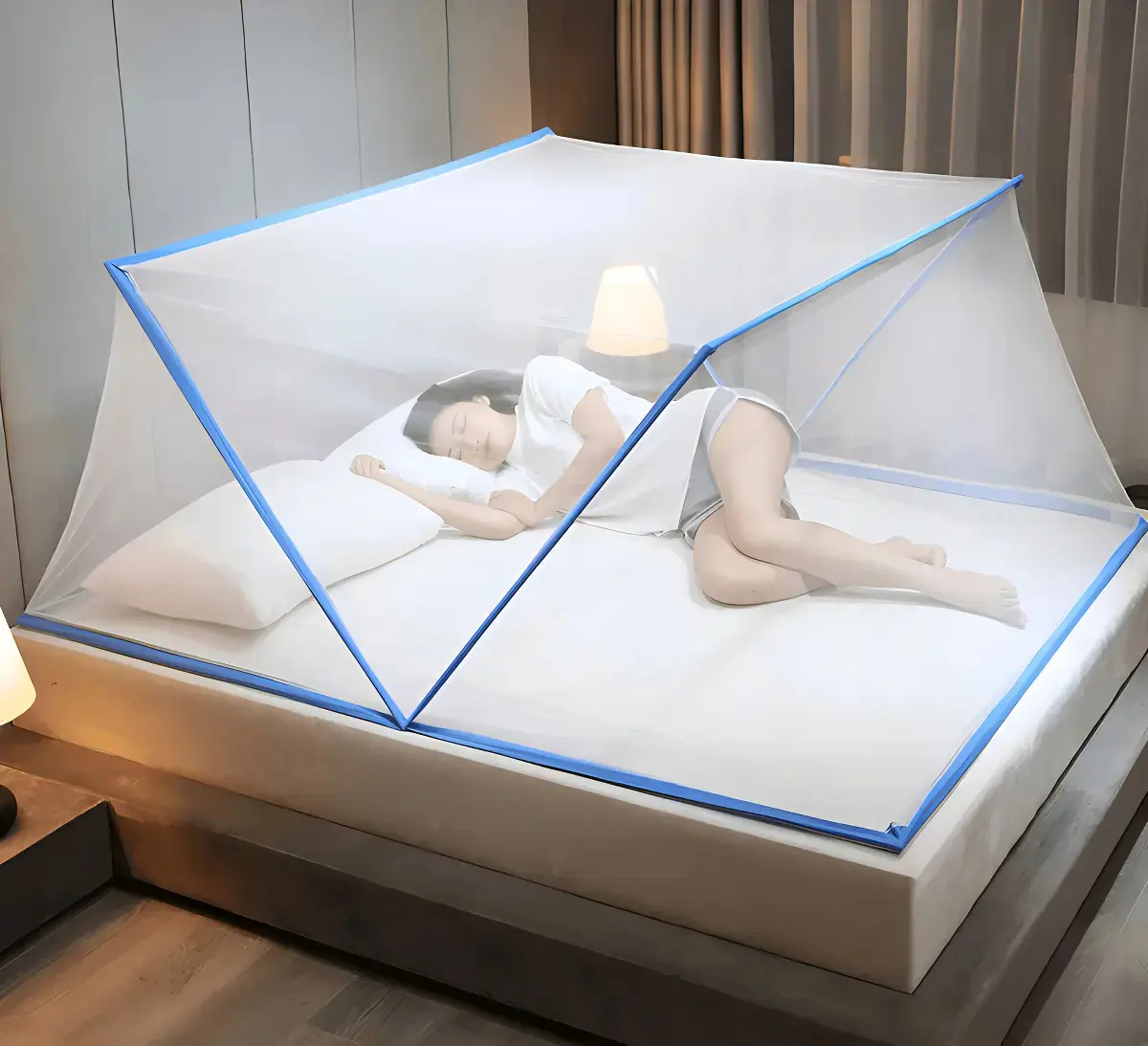 Mosquiteiro Cama De Solteiro Dobrável Portátil E Pratica - 1