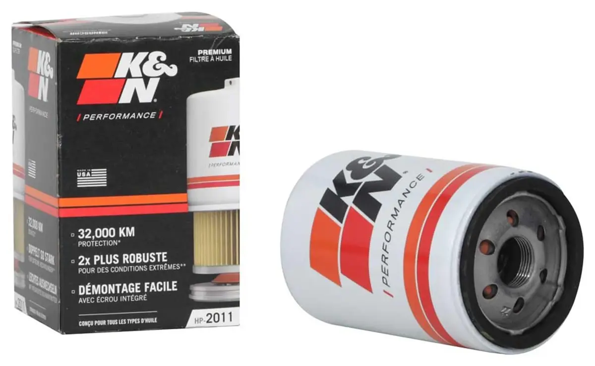 Filtro de Óleo K&N Performance Premium – Maior Fluxo de Óleo e Proteção do Motor – HP-2011 - MUSTANG V6, MUSTANG V8, EDGE V6, FUSION V6